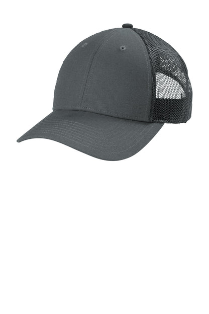 Custom Embroidered CornerStone Caps in Charcoal