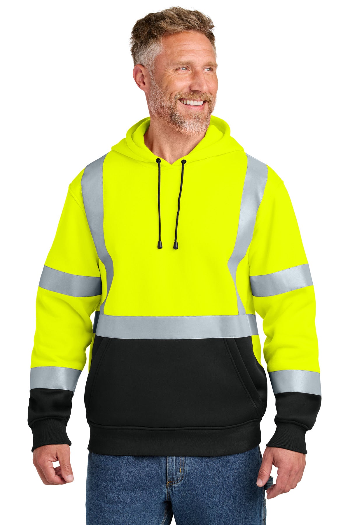 CornerStone   ANSI 107 Class 3 Heavy-Duty Fleece Pullover Hoodie CSF301