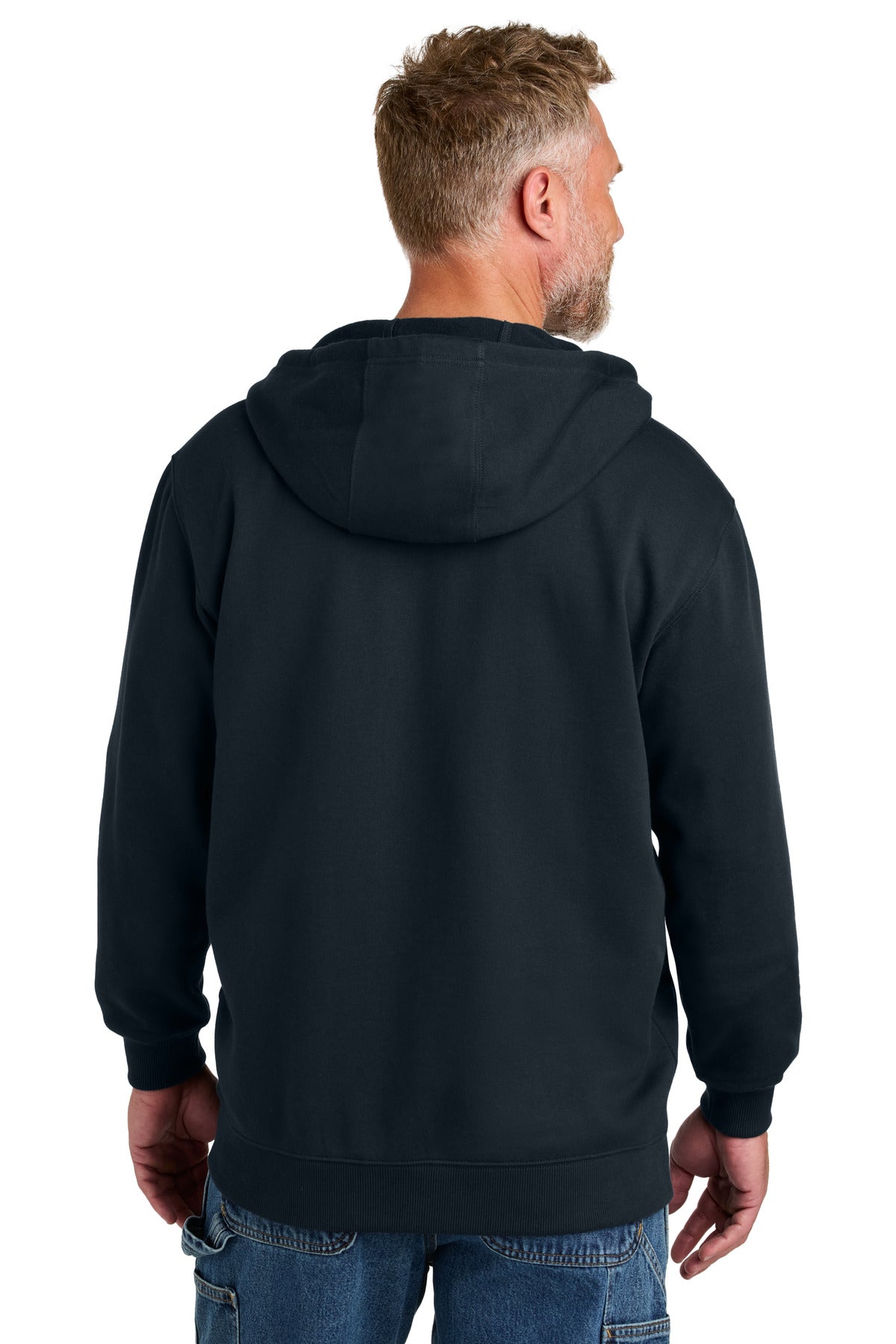 Custom Embroidered CornerStone Tough Fleece Full-Zip Hoodie CSF631,Navy