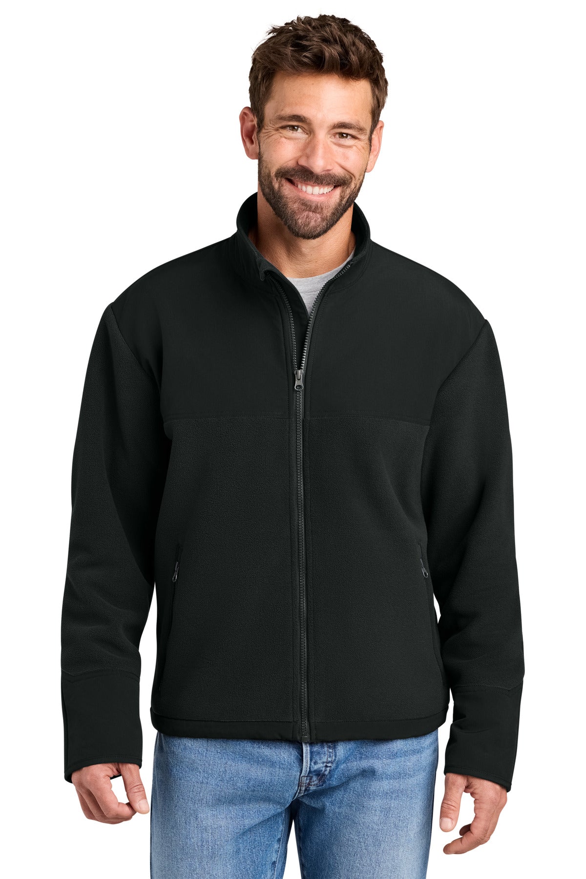 CornerStone   Fleece Overlay Jacket CSF750