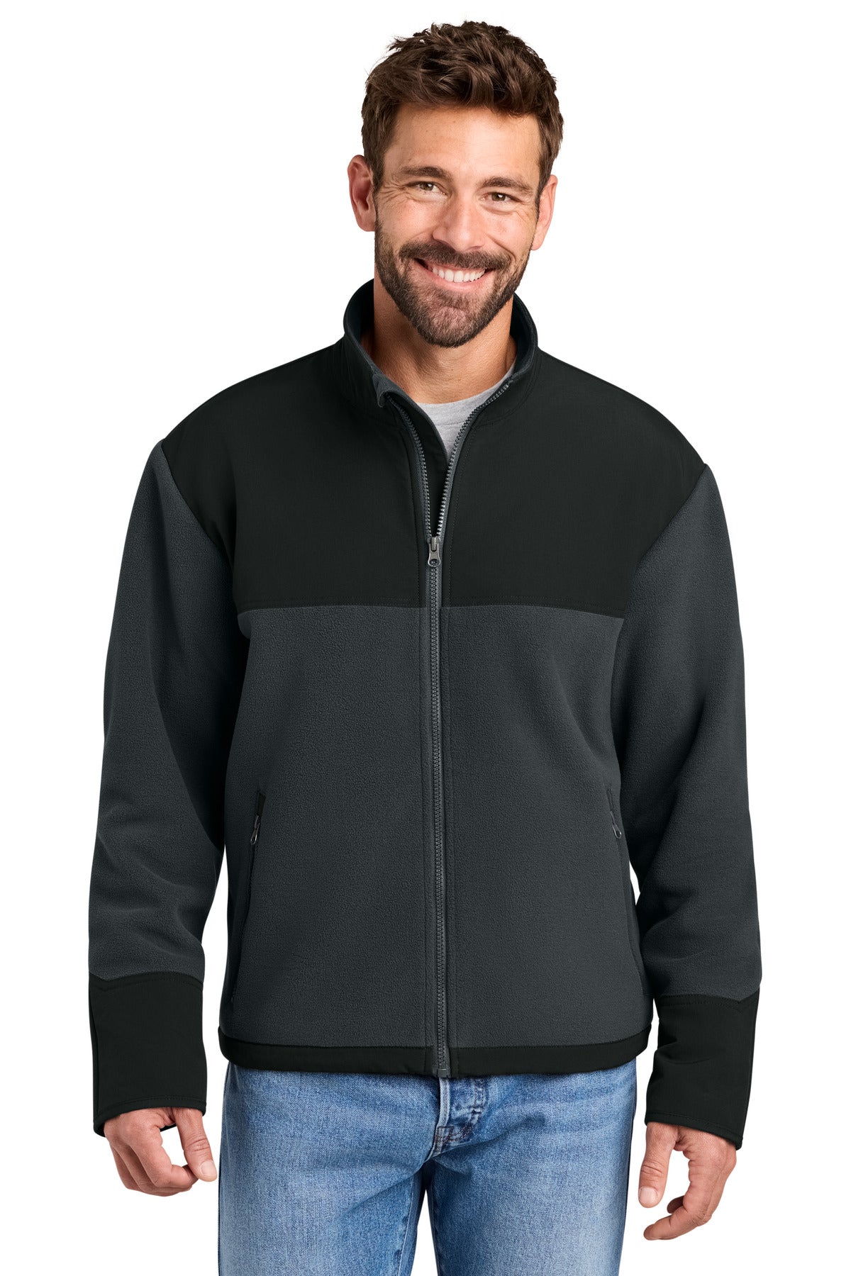 CornerStone   Fleece Overlay Jacket CSF750