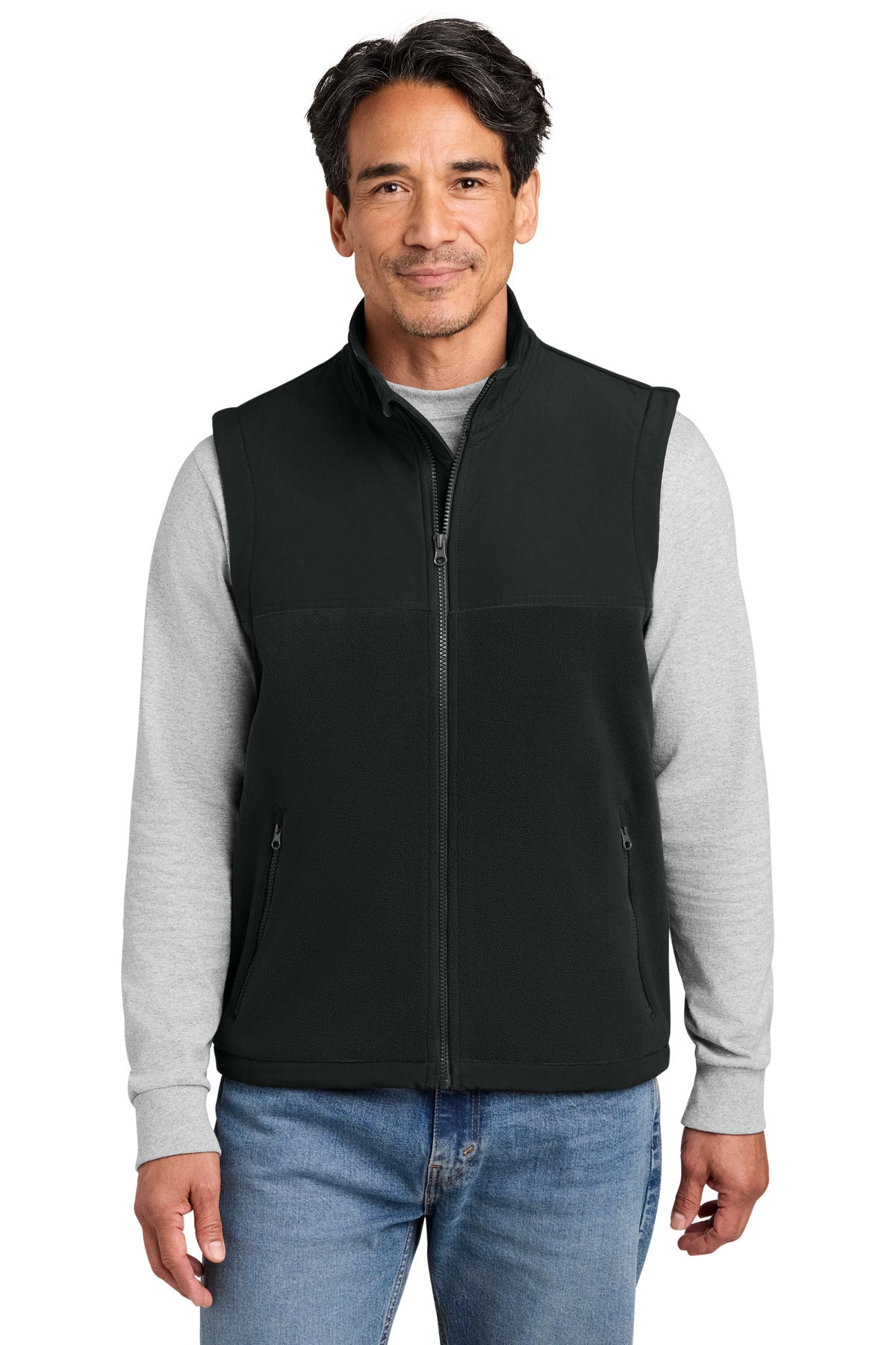 CornerStone   Fleece Overlay Vest CSF751