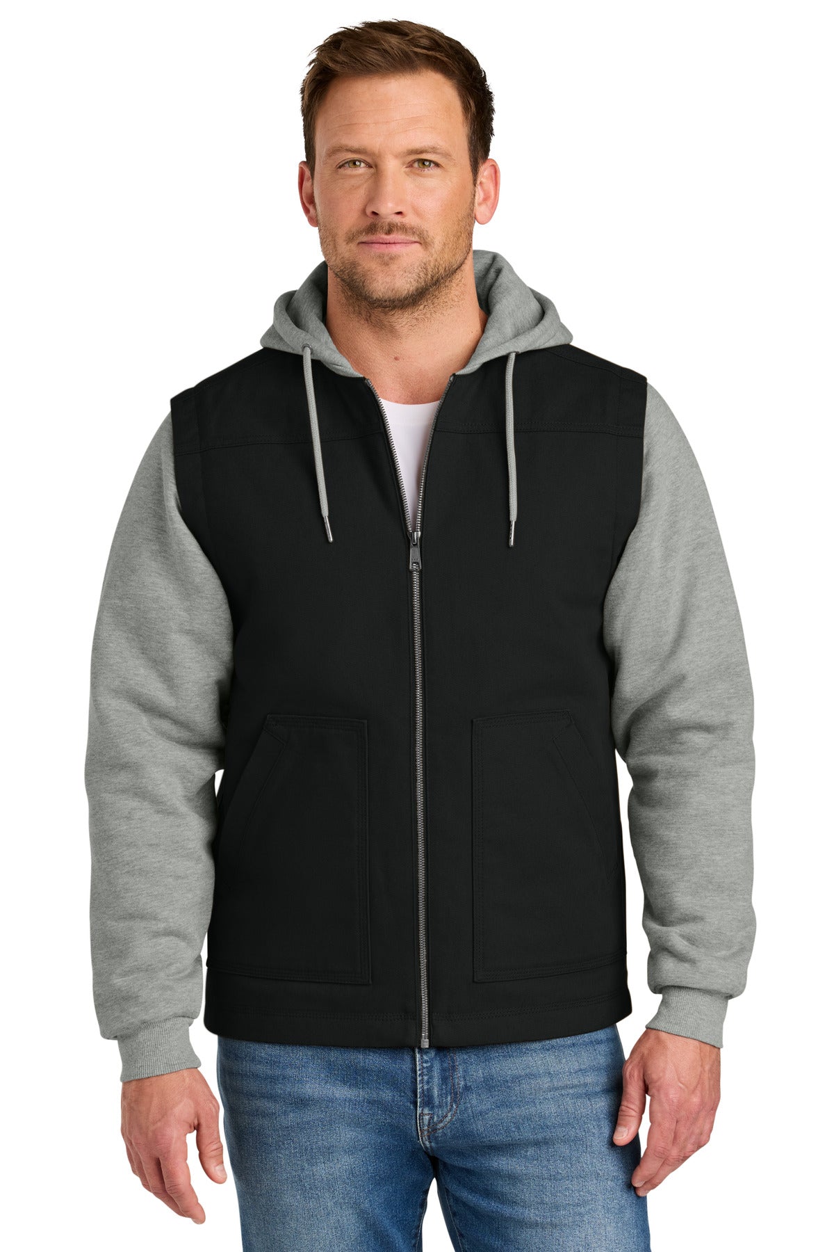 CornerStone   Duck Fleece Full-Zip Hooded Jacket CSJ42