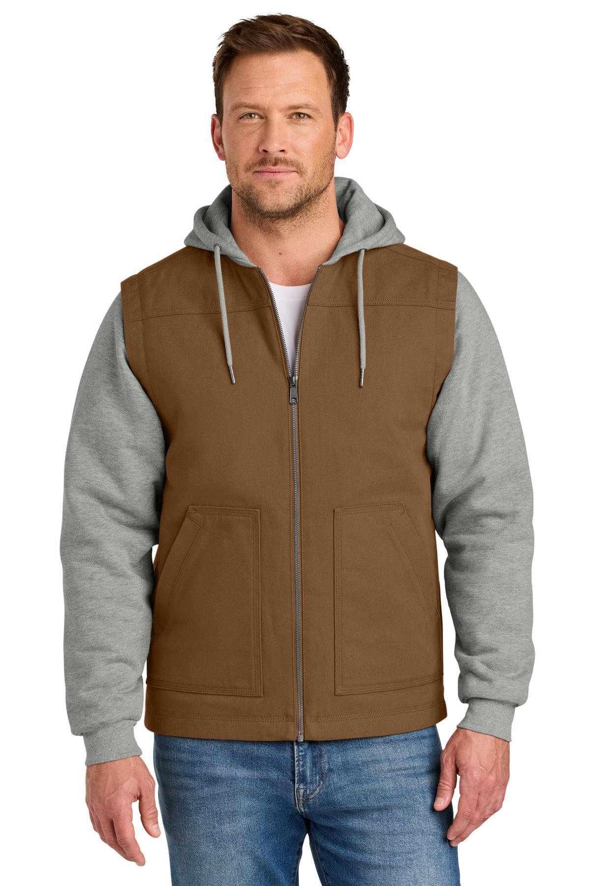 CornerStone   Duck Fleece Full-Zip Hooded Jacket CSJ42