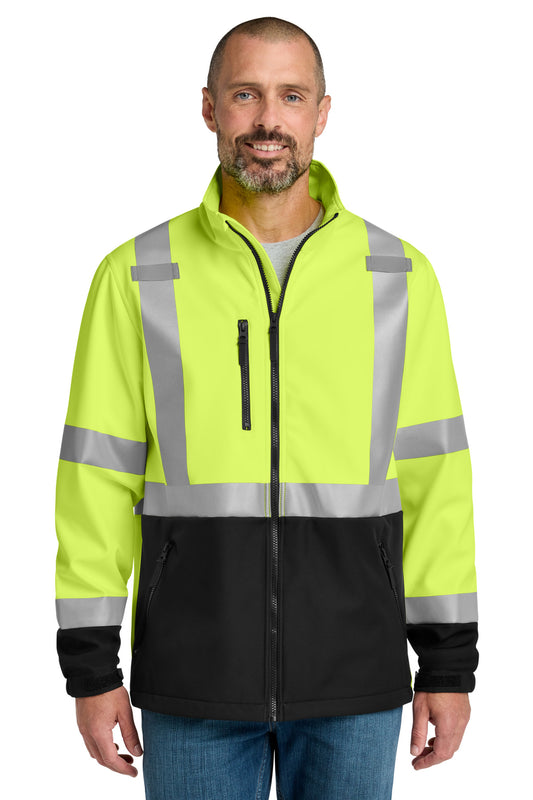 Custom Embroidered CornerStone Outerwear in Safety Yellow
