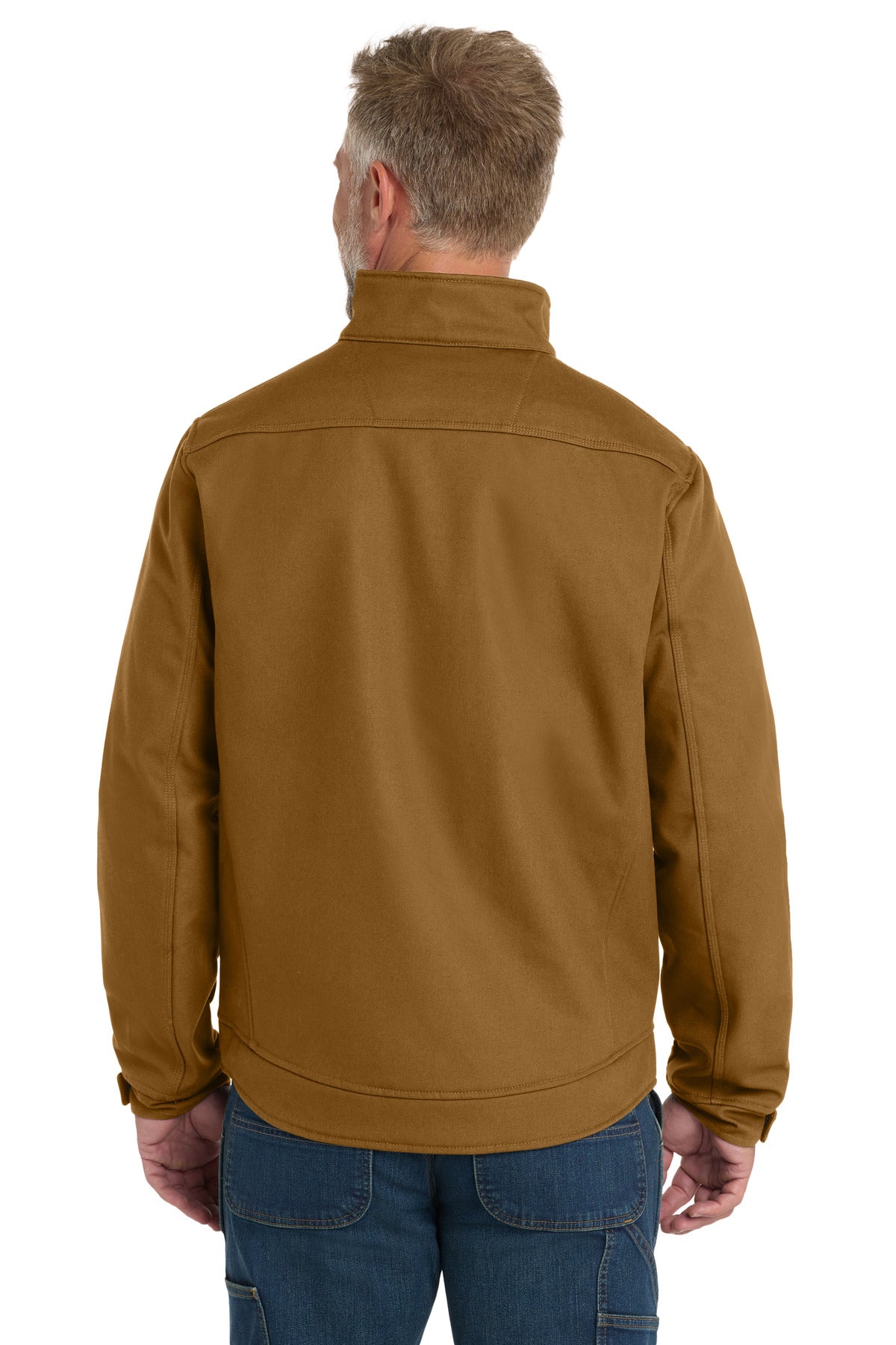 Custom Embroidered CornerStone Duck Bonded Soft Shell Jacket CSJ60,Duck Brown