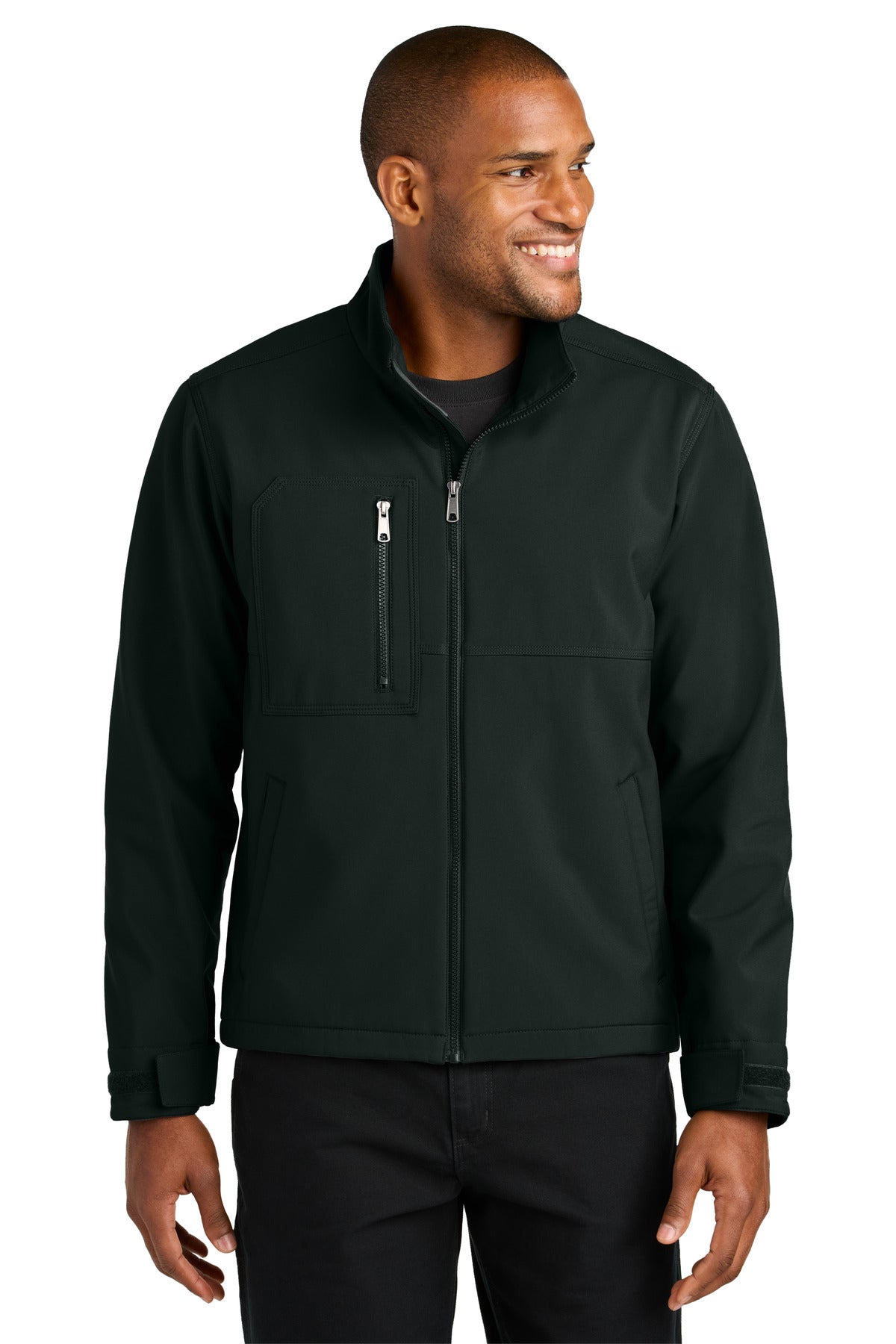 Custom Embroidered CornerStone Outerwear in Black