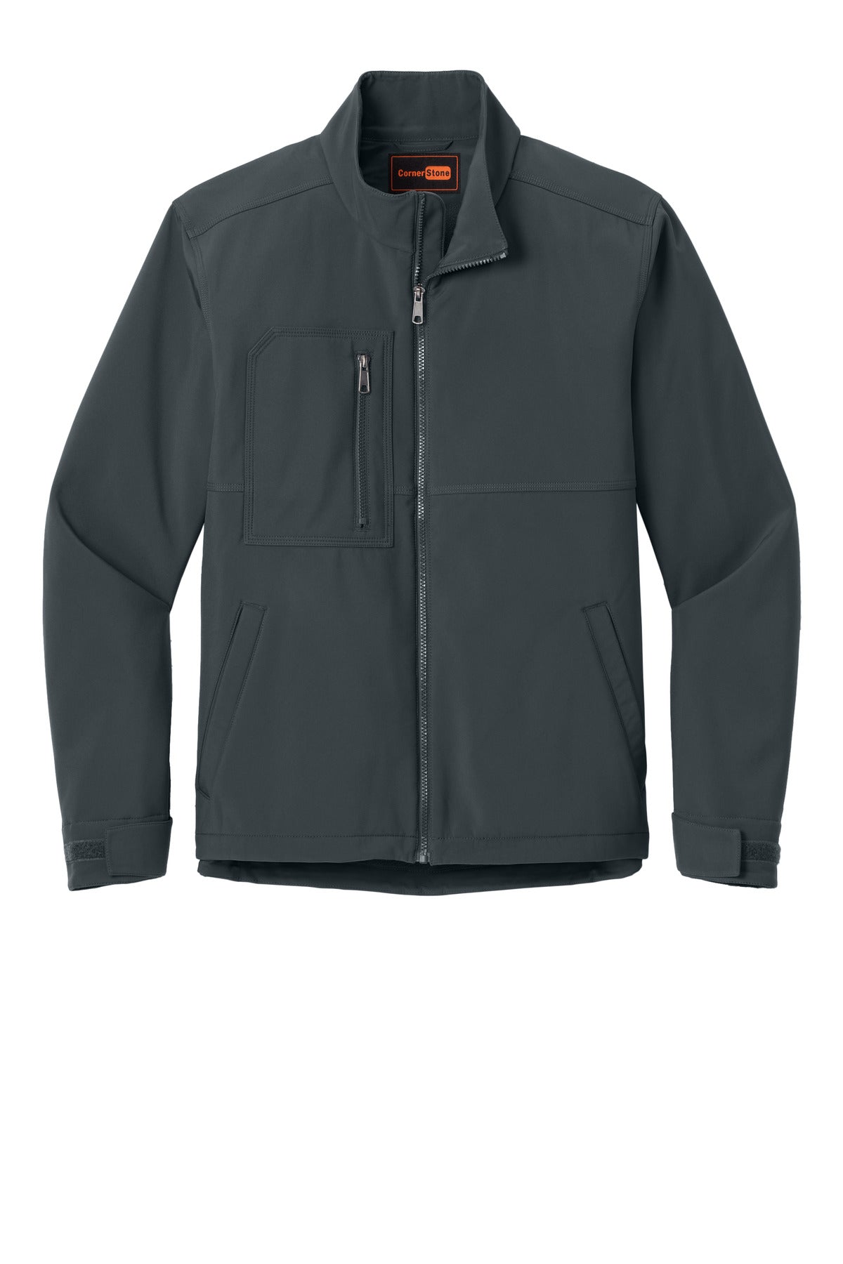 Custom Embroidered CornerStone Outerwear in Iron Grey