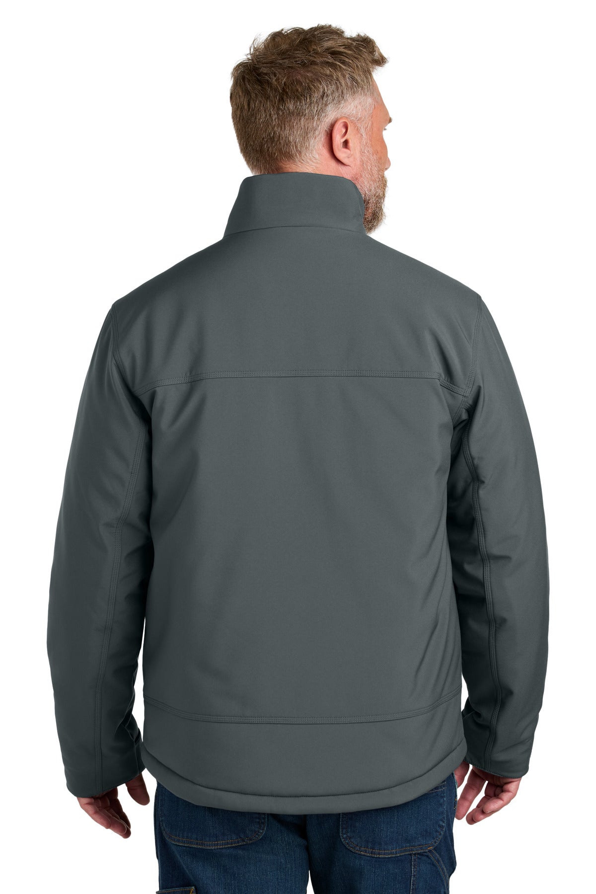Custom Embroidered CornerStone Outerwear in Iron Grey