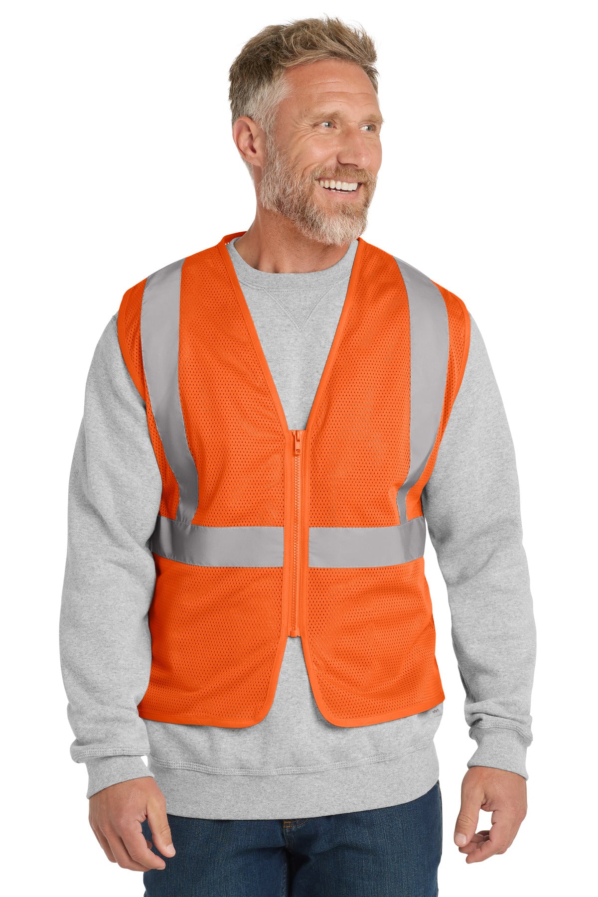 CornerStone    ANSI 107 Class 2 Economy Mesh Zippered Vest. CSV101