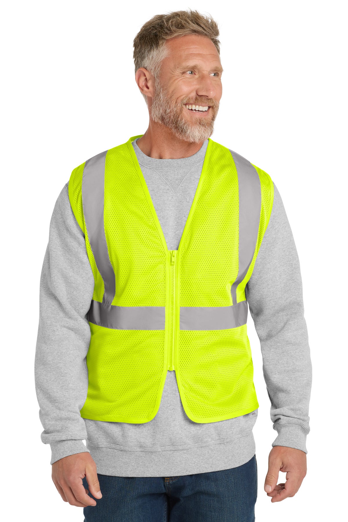 CornerStone    ANSI 107 Class 2 Economy Mesh Zippered Vest. CSV101