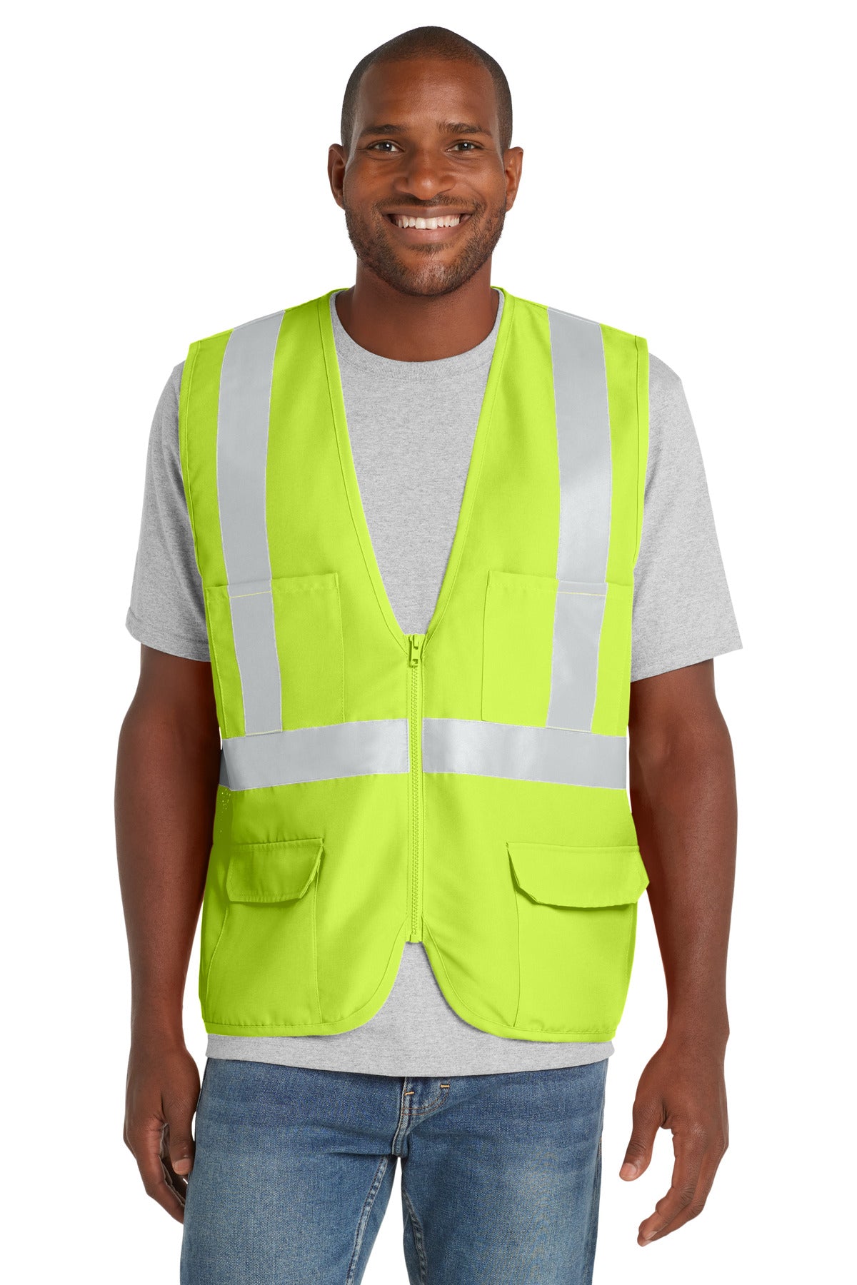 CornerStone   - ANSI 107 Class 2 Mesh Back Safety Vest. CSV405