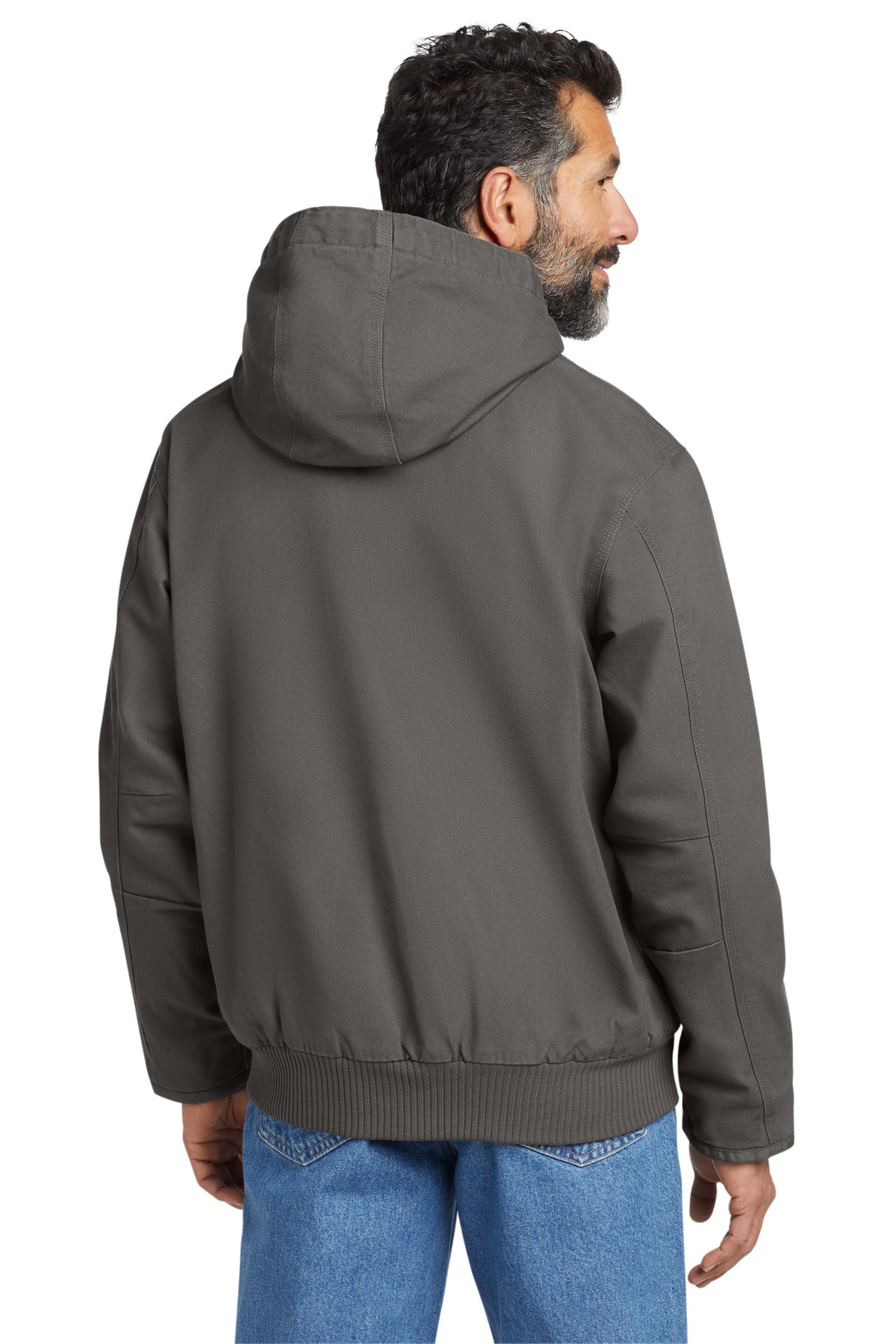 Custom Embroidered Carhartt Washed Duck Active Jac. CT104050,Gravel