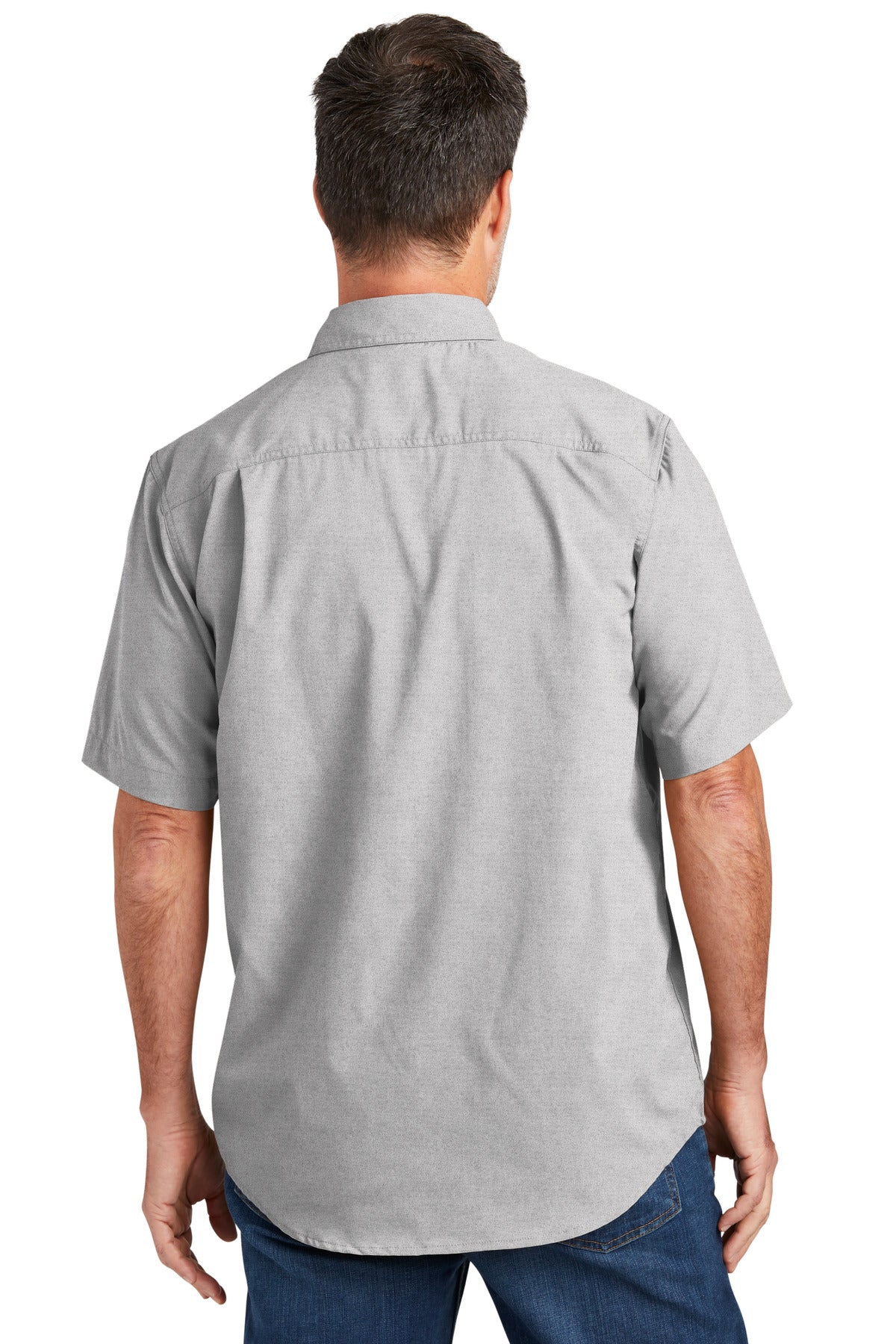 Custom Embroidered Carhartt Force Solid Short Sleeve Shirt CT105292,Steel