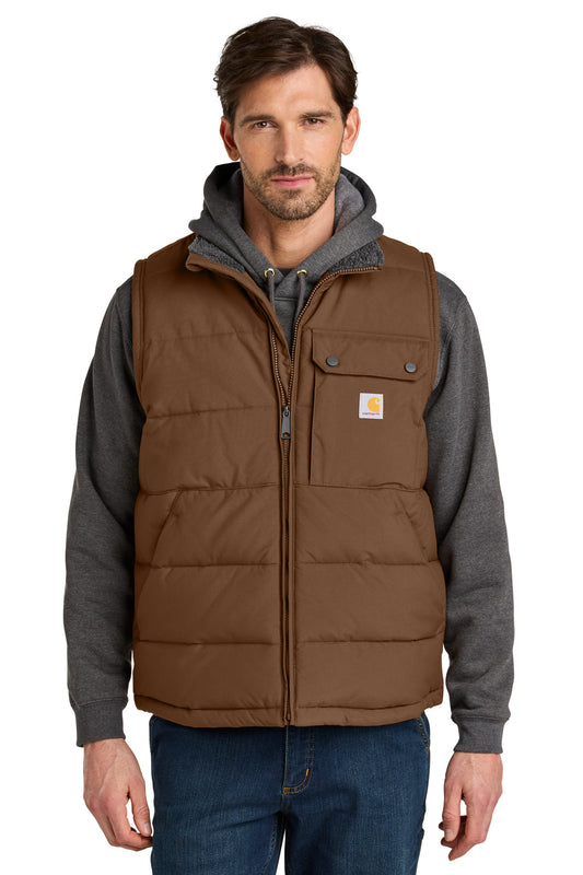 Custom Embroidered Carhartt Outerwear in Red Duck Brown
