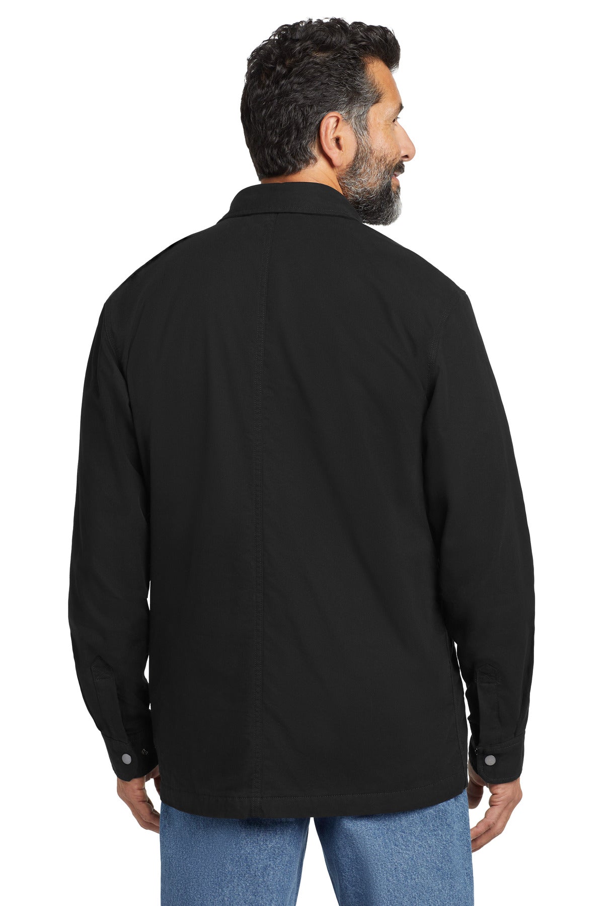 Custom Embroidered Carhartt Rugged Flex Fleece-Lined Shirt Jac CT105532,Black