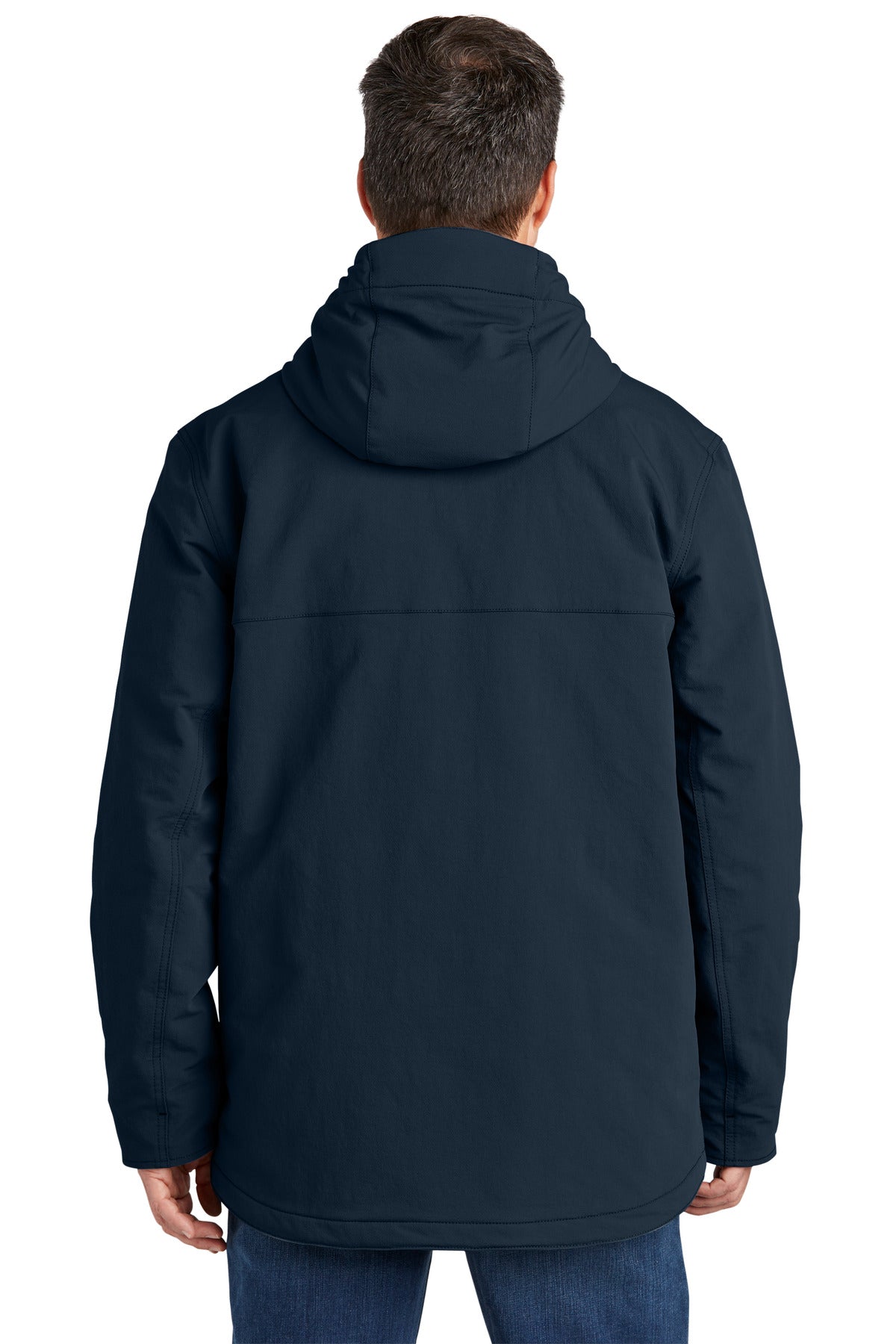 Custom Embroidered Carhartt Super Dux Insulated Hooded Coat CT105533,Navy