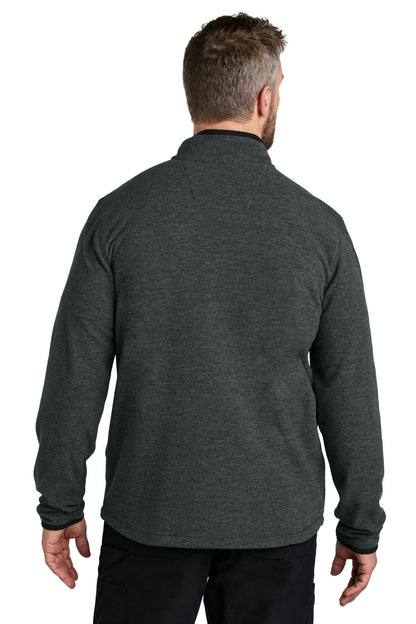 Custom Embroidered Carhartt Textured Full-Zip Fleece Jacket CT106416,Carbon Heather