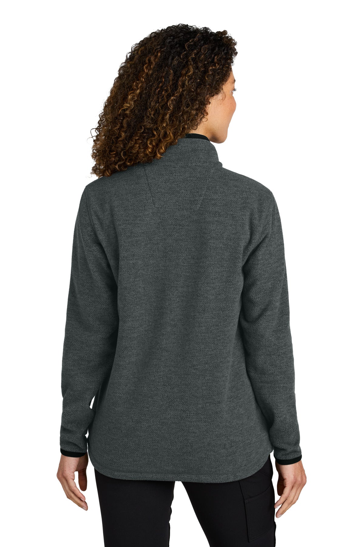 Custom Embroidered Carhartt Women's Textured Full-Zip Fleece Jacket CT106419,Carbon Heather