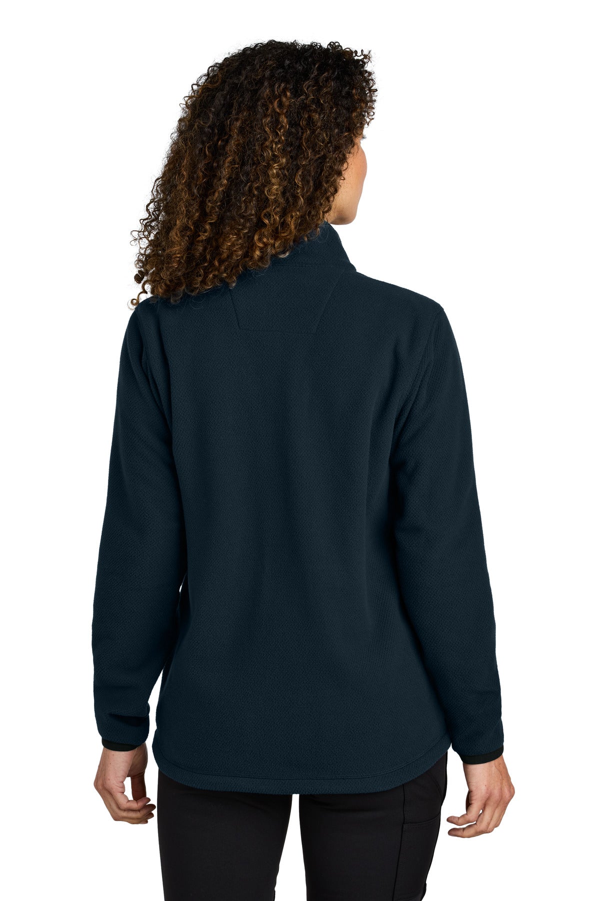 Custom Embroidered Carhartt Women's Textured Full-Zip Fleece Jacket CT106419,Navy