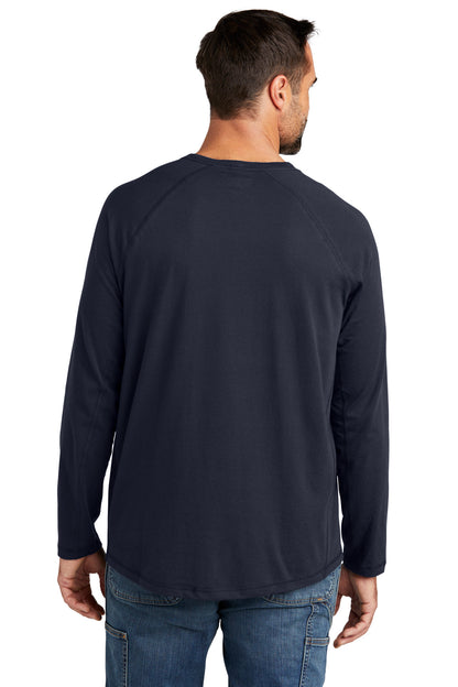 Custom Embroidered Carhartt Force Long Sleeve Pocket T-Shirt CT106656,Navy