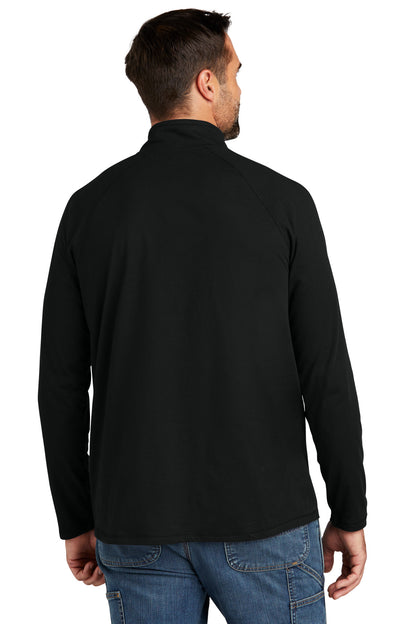 Custom Embroidered Carhartt Force 1/4-Zip Long Sleeve T-Shirt CT106660,Black