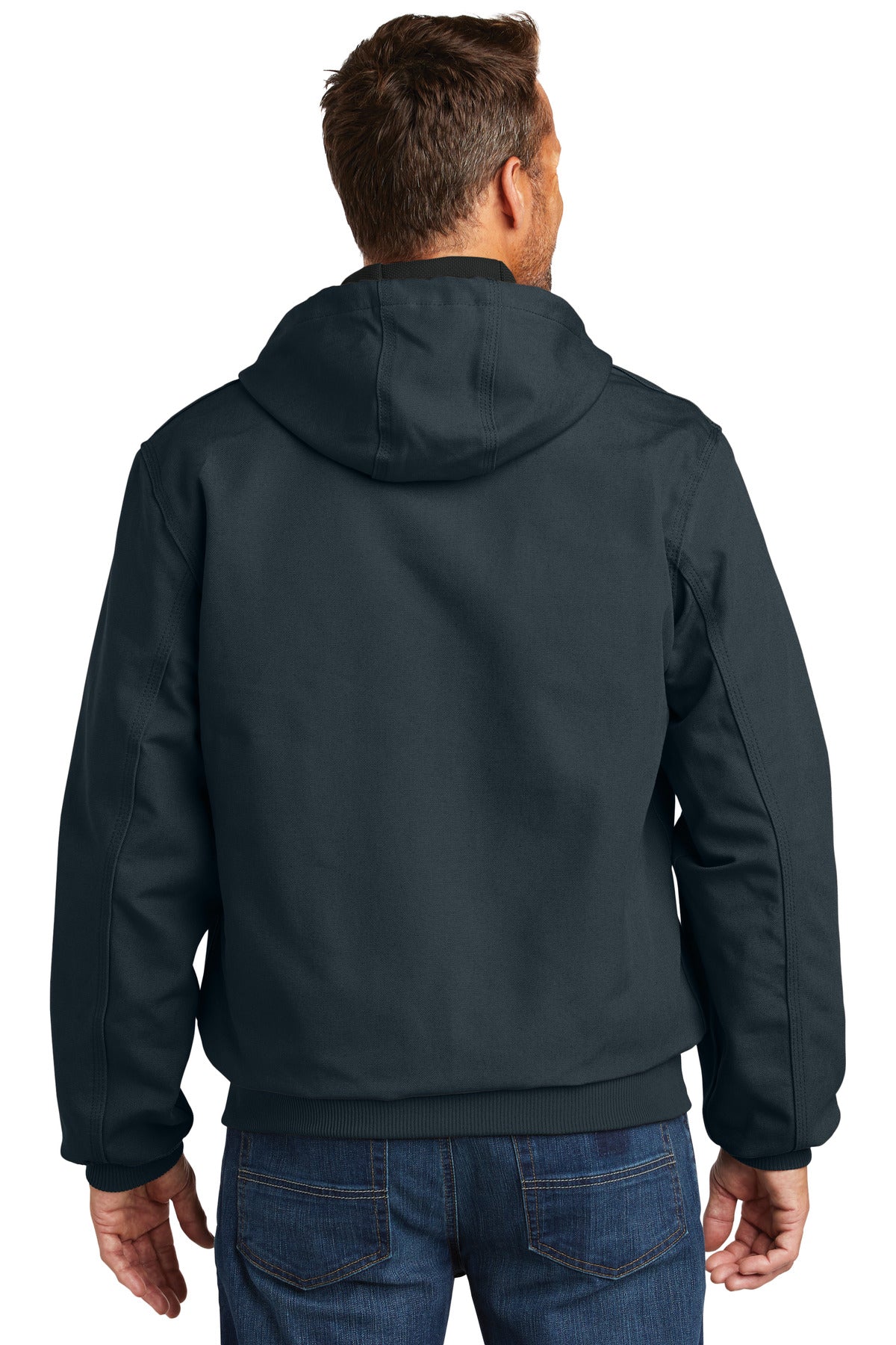 Custom Embroidered Carhartt  Thermal-Lined Duck Active Jac.  CT106678,Dark Navy
