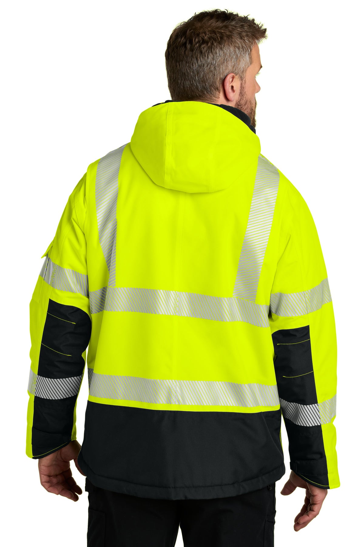 Custom Embroidered Carhartt ANSI 107 Class 3 Waterproof Heavyweight Insulated Jacket CT106694,Brite Lime