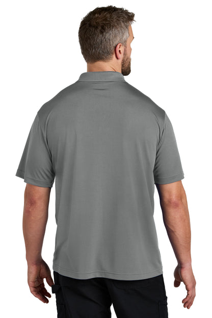 Custom Embroidered Carhartt Force Snag-Resistant Pocket Polo CT106880,Asphalt Grey