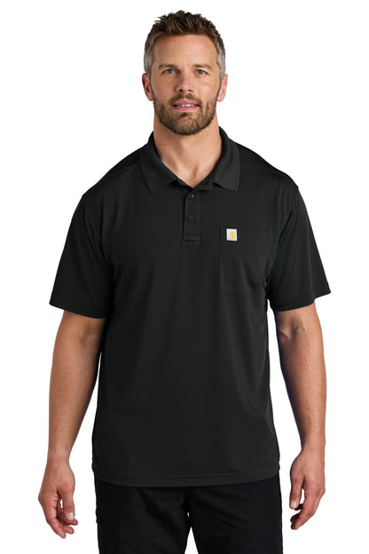 Custom Embroidered Carhartt Polos/Knits in Black