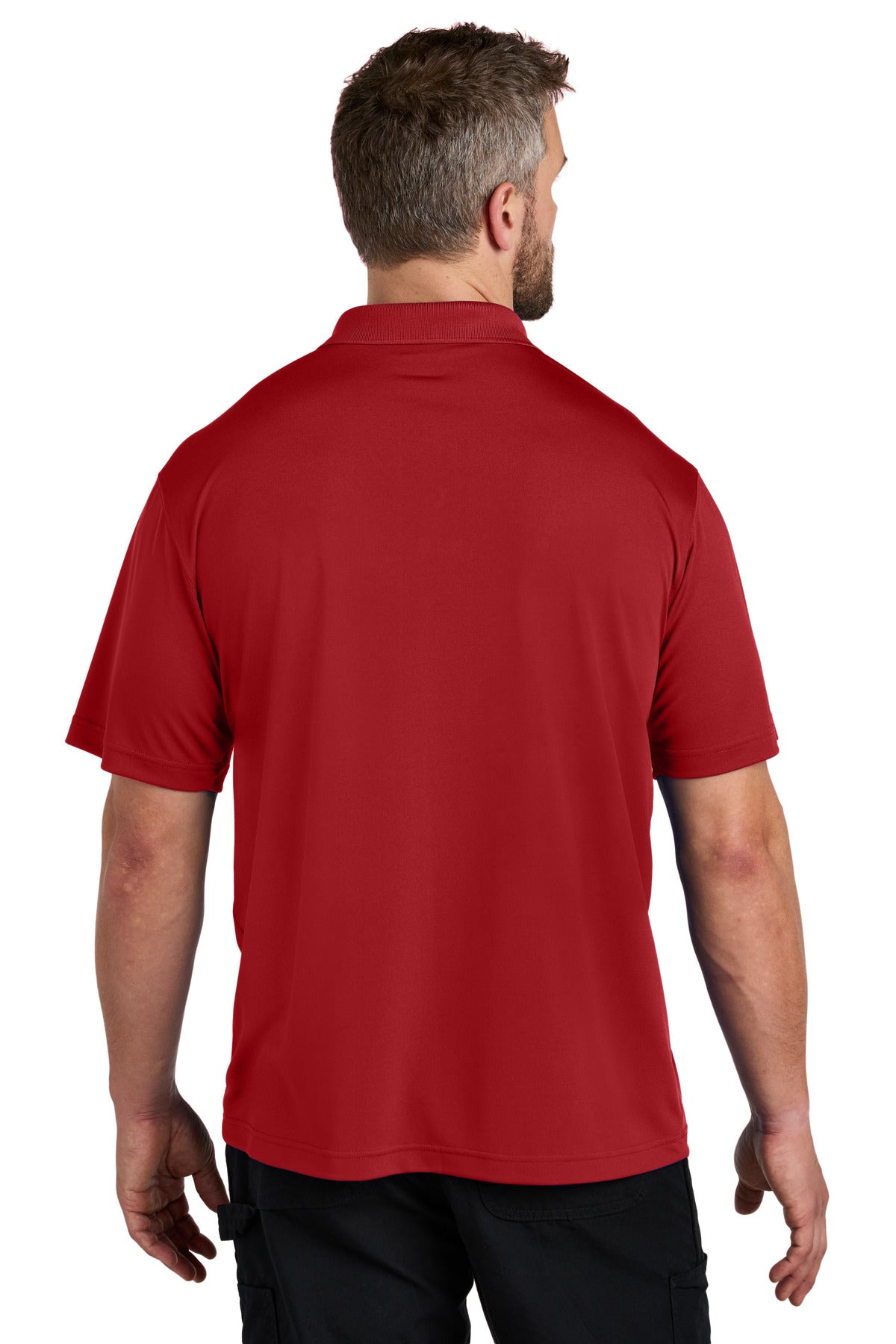 Custom Embroidered Carhartt Force Snag-Resistant Pocket Polo CT106880,Crimson Red
