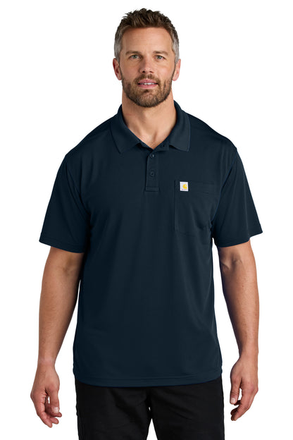Custom Embroidered Carhartt Polos/Knits in Navy