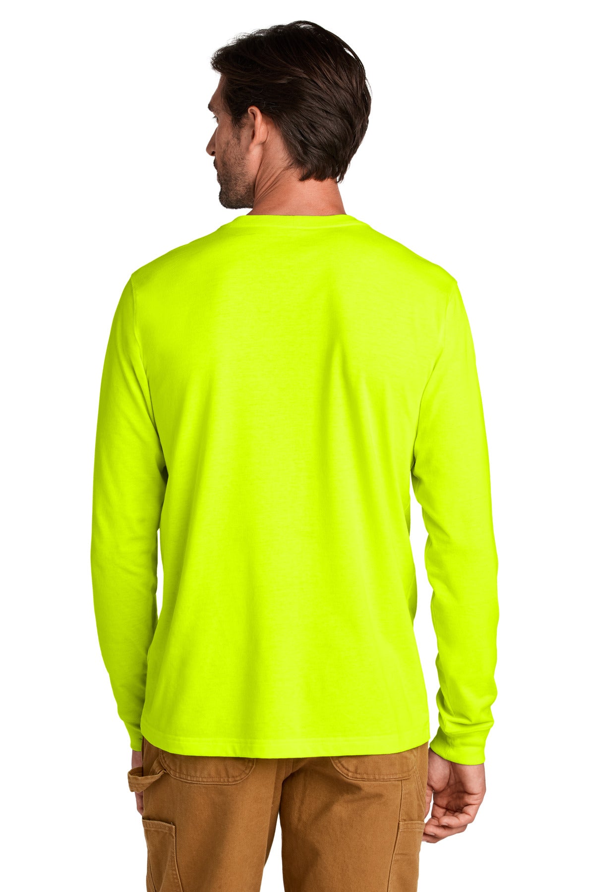Custom Embroidered Carhartt Long Sleeve T-Shirt CT106921,Brite Lime