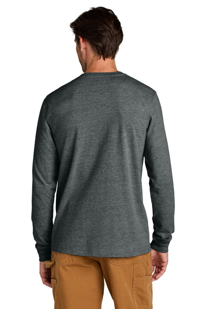 Custom Embroidered Carhartt Long Sleeve T-Shirt CT106921,Carbon Heather