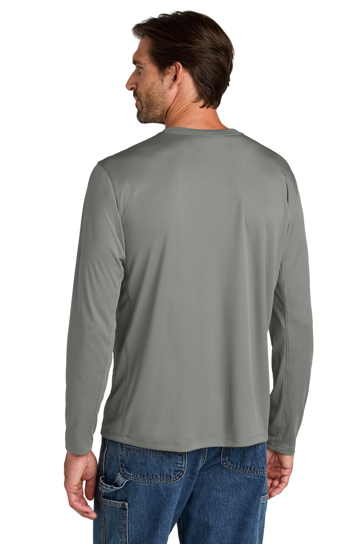 Custom Embroidered Carhartt Force Sun Defender Long Sleeve T-Shirt CT106972,Asphalt Grey