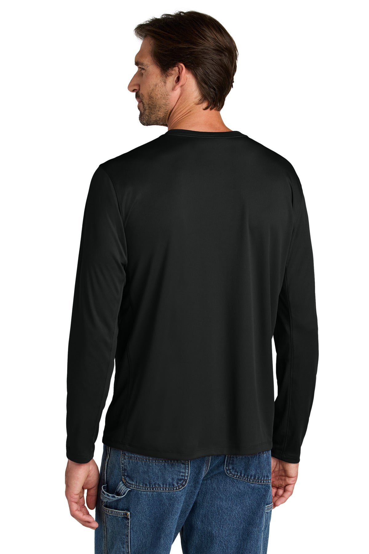 Custom Embroidered Carhartt Force Sun Defender Long Sleeve T-Shirt CT106972,Black