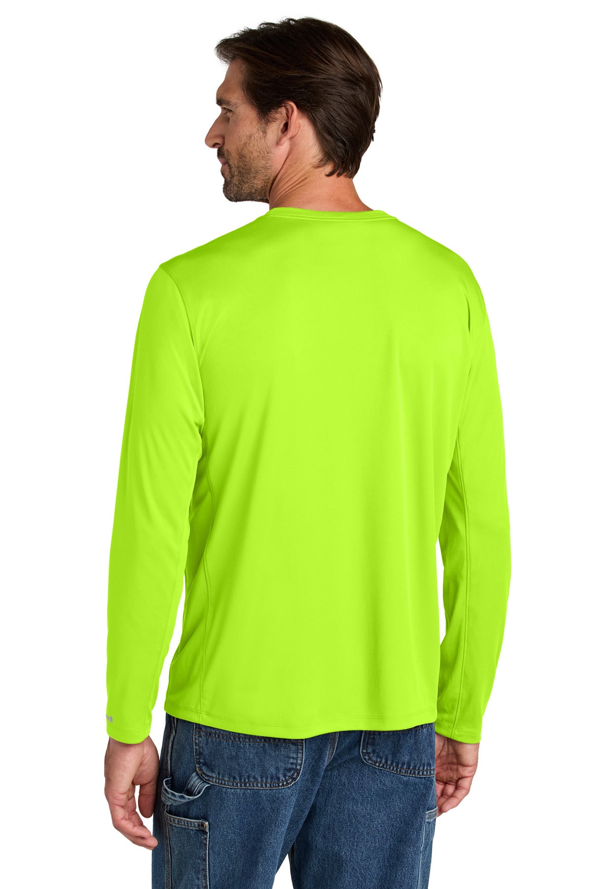 Custom Embroidered Carhartt Force Sun Defender Long Sleeve T-Shirt CT106972,Brite Lime