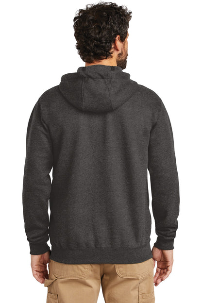 Custom Embroidered Carhartt  Midweight Hooded Zip-Front Sweatshirt. CTK122,Carbon Heather