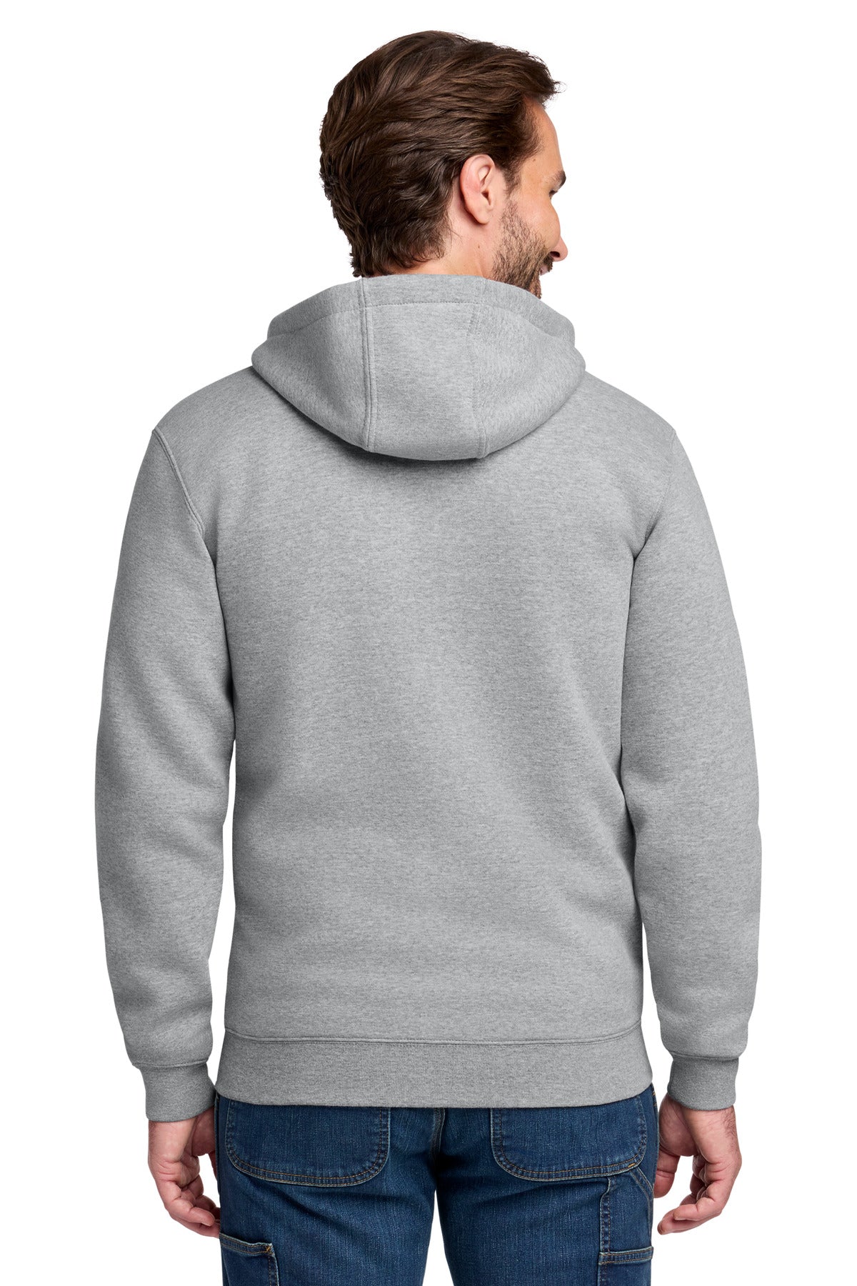 Custom Embroidered Carhartt Sweatshirts/Fleece in Heather Grey