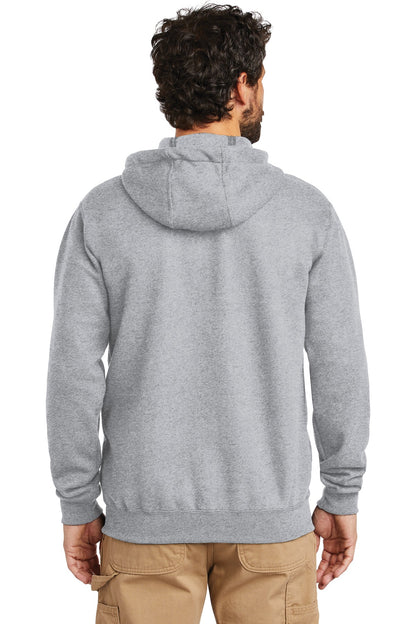 Custom Embroidered Carhartt  Midweight Hooded Zip-Front Sweatshirt. CTK122,Heather Grey