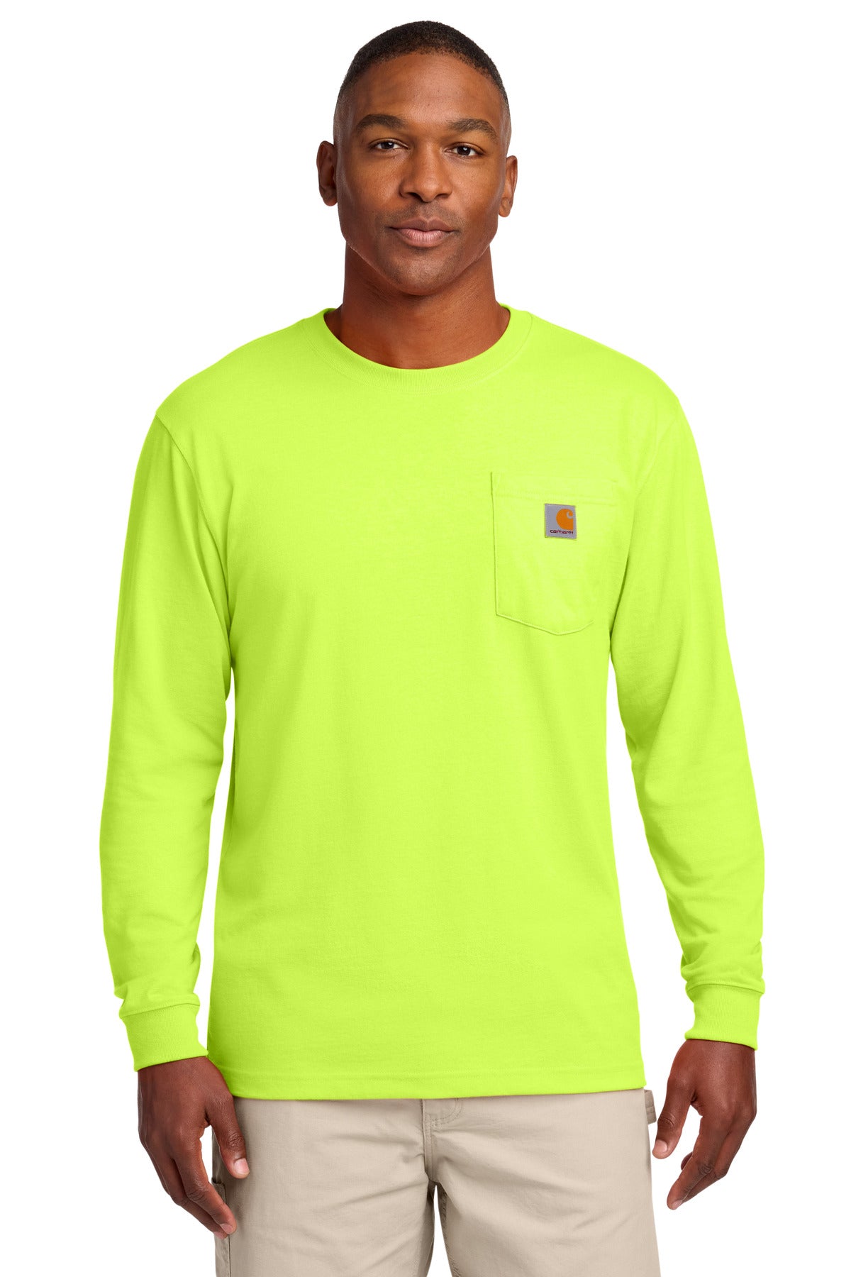 Custom Embroidered Carhartt T-Shirts  in Brite Lime