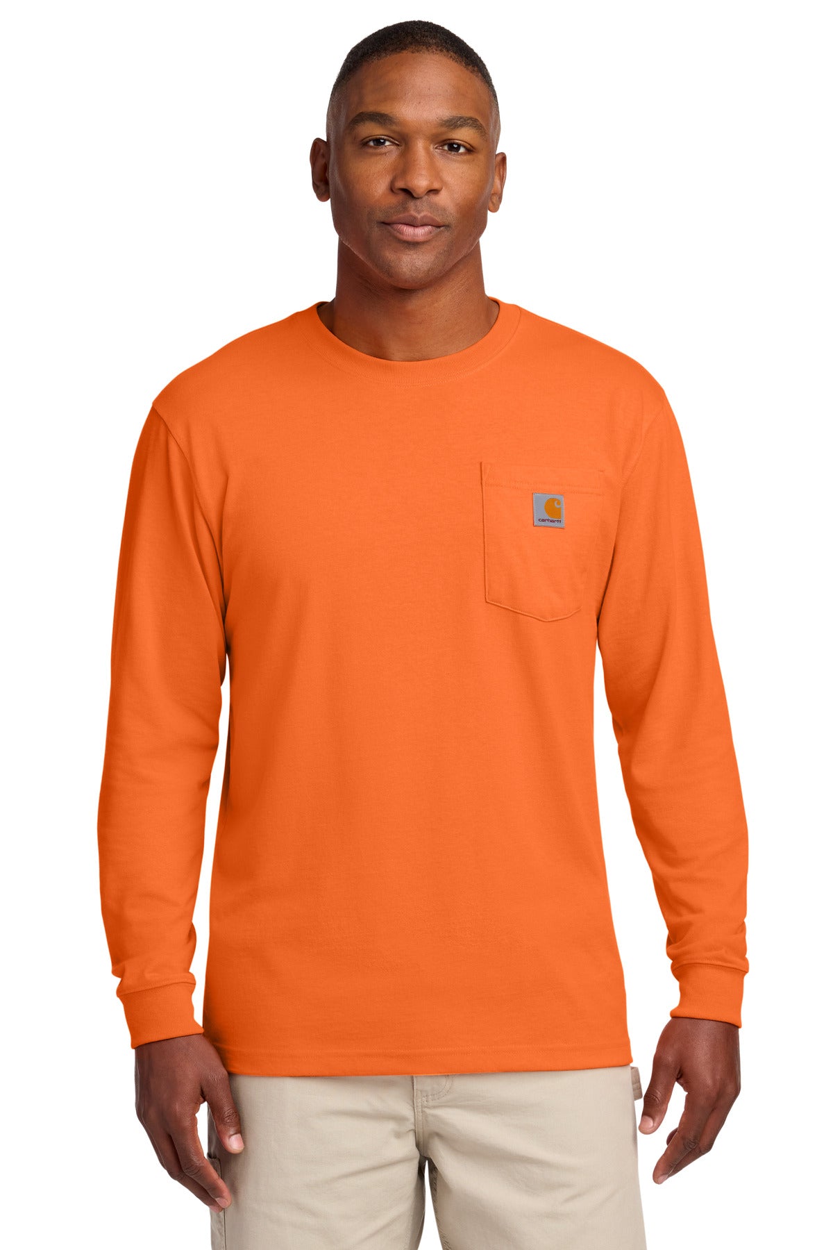 Custom Embroidered Carhartt T-Shirts  in Brite Orange