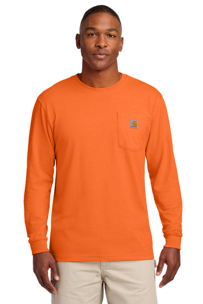 Custom Embroidered Carhartt T-Shirts  in Brite Orange