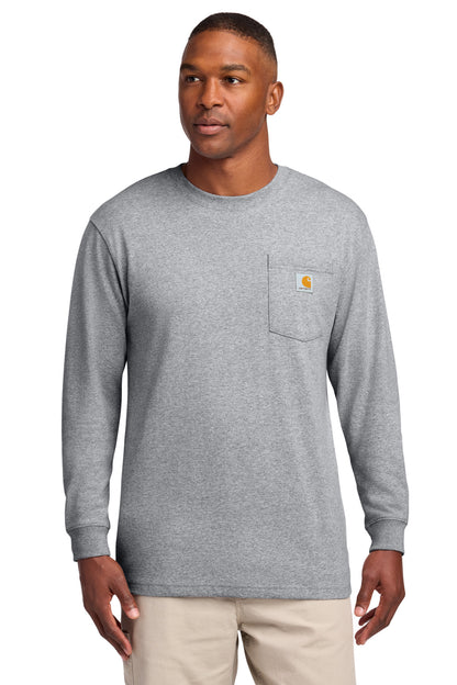 Custom Embroidered Carhartt T-Shirts  in Heather Grey