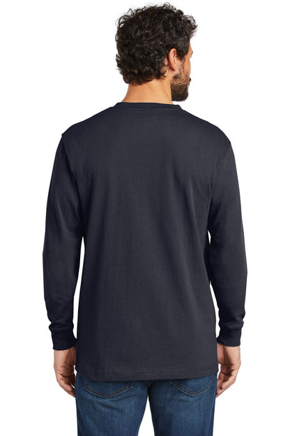 Custom Embroidered Carhartt  Workwear Pocket Long Sleeve T-Shirt. CTK126,Navy