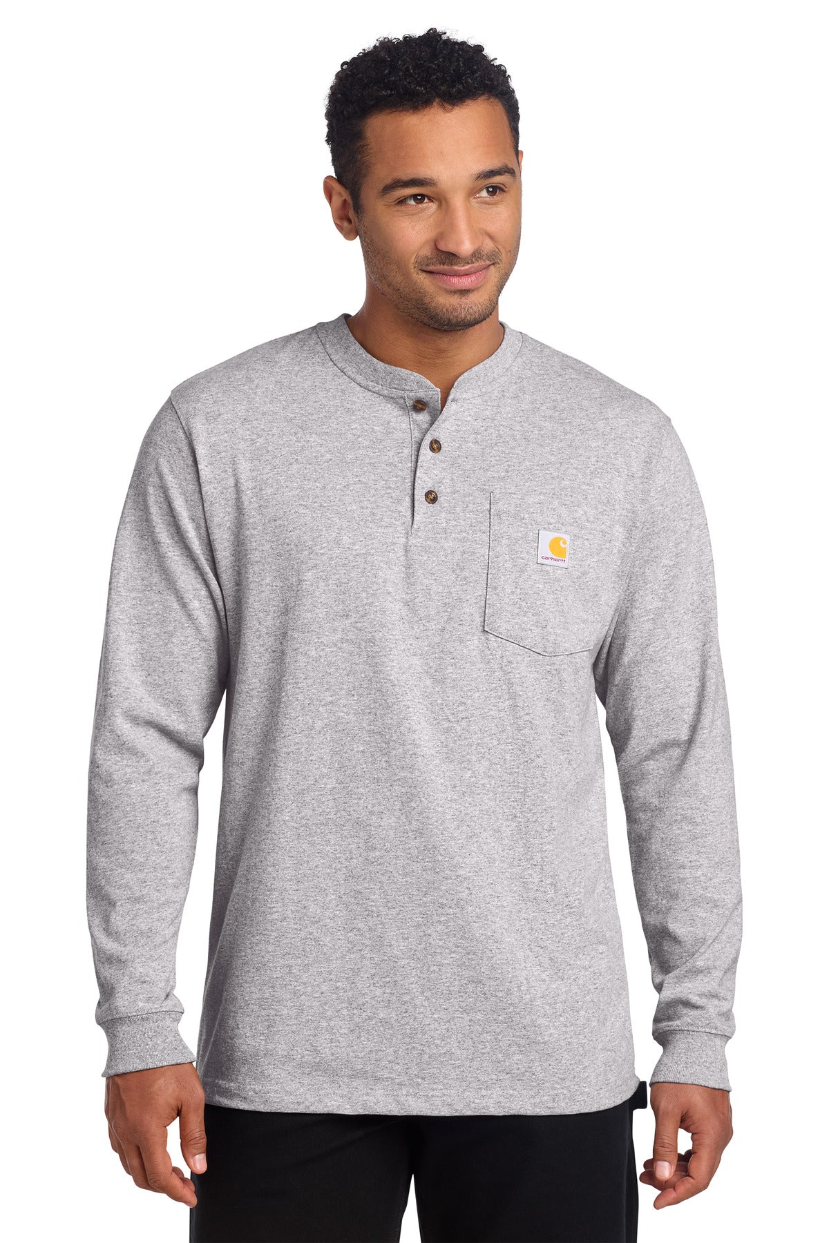 Custom Embroidered Carhartt T-Shirts  in Heather Grey