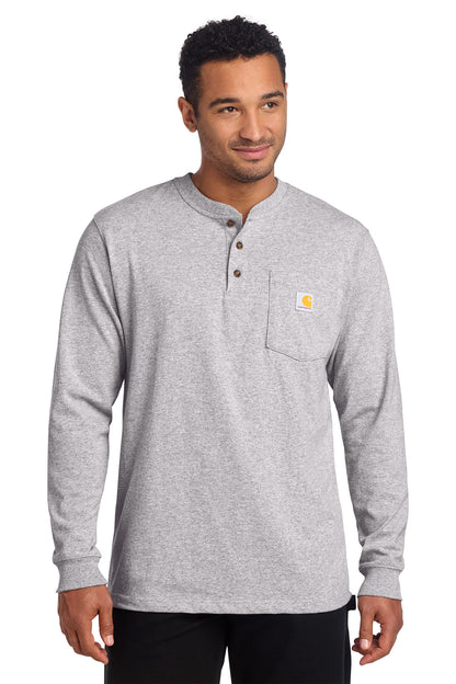 Custom Embroidered Carhartt T-Shirts  in Heather Grey