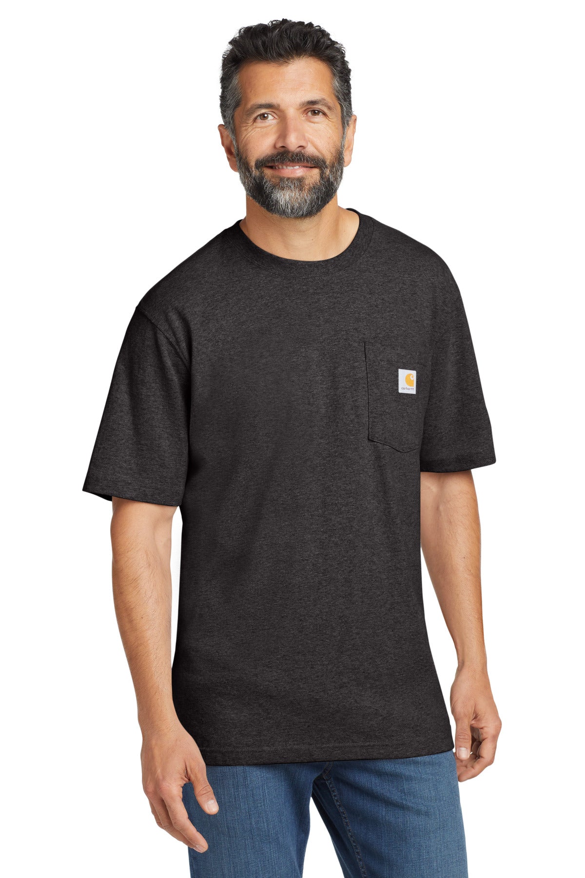Custom Embroidered Carhartt T-Shirts  in Carbon Heather