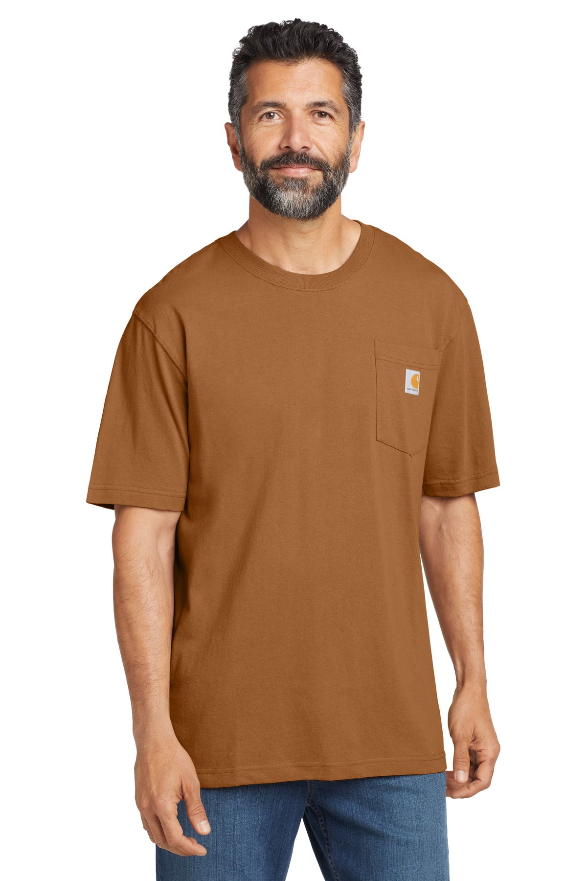 Custom Embroidered Carhartt T-Shirts  in Carhartt Brown