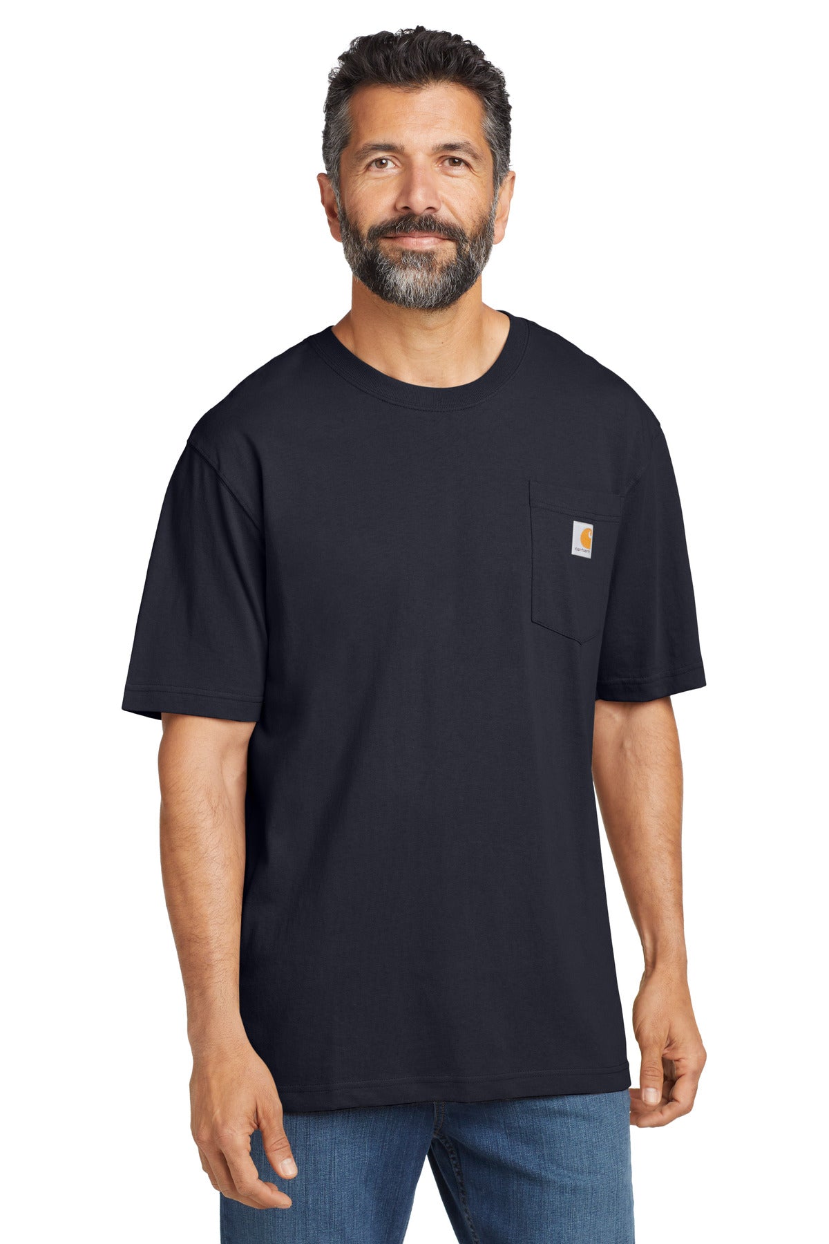 Custom Embroidered Carhartt T-Shirts  in Navy